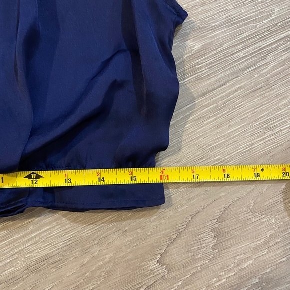 Women's Arfango 1902 Sleeveless 2 layer Blouse. Blue. EU 40. US L. Resortwear. - Picture 9 of 10